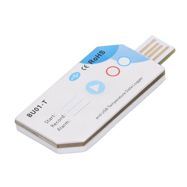 USB Temperatur Datalogger Bluetooth APP Forbindelse Temp PDF Rapport Optager 120 Dage 32000 Kapacitet