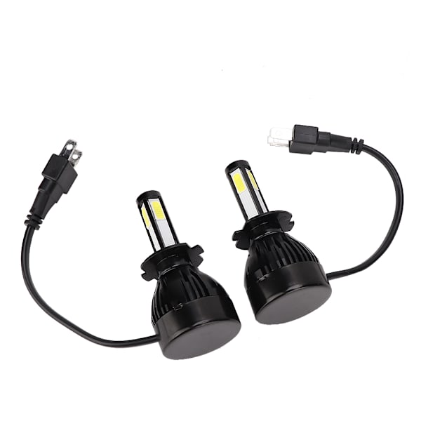 2 stk H7 80W Super Bright Bil LED Hovedlys Vanntett Auto Hovedlykt