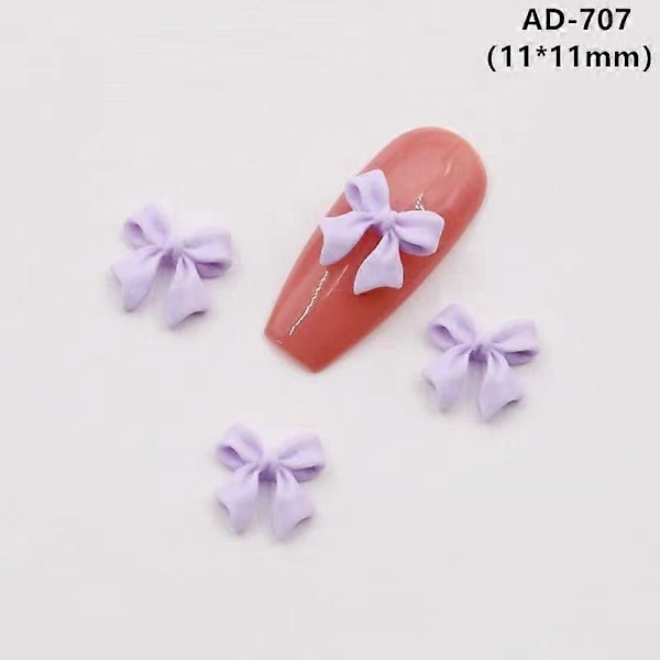 50 st Rosettformade Nageltillbehör 3D-Dekoration med Hartsband för Sommarbruk och Nagelpanel Morado