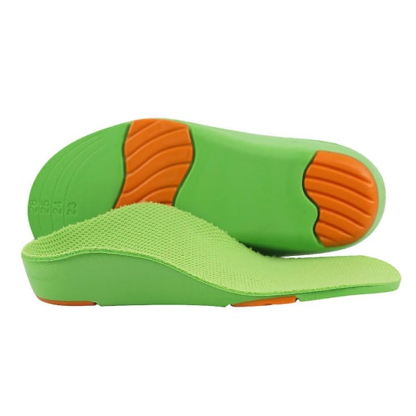 Green Arch Support-innleggssåler for flate føtter, størrelse 33-35 - Plantar Fasciitis og smertelindring i hælen