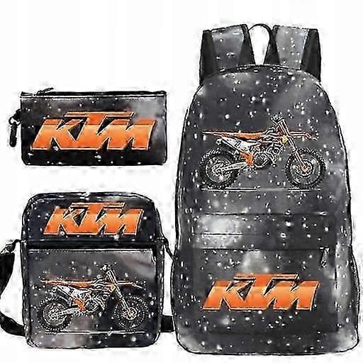 KTM Cross Skolset Ryggsäck Väska Pennfodral
