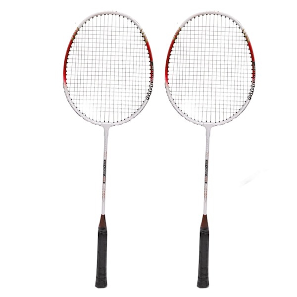 REGAIL Badminton Racket Par 2 Aluminiumlegering Lätt Bärbar Badminton Rackets för Inomhus Utomhus Röd
