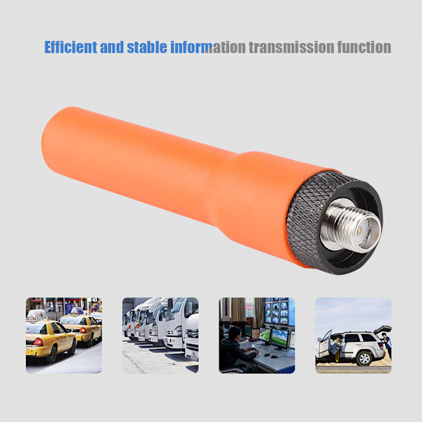 Orange BNC SF-20 SMA Soft Band Mobile Radio Kort antenne til Radio Walkie Talkie