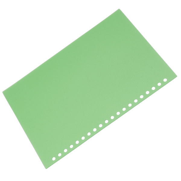50 st arkpapper bindande omslag matt A5 20 hål PP plast för presentation grön