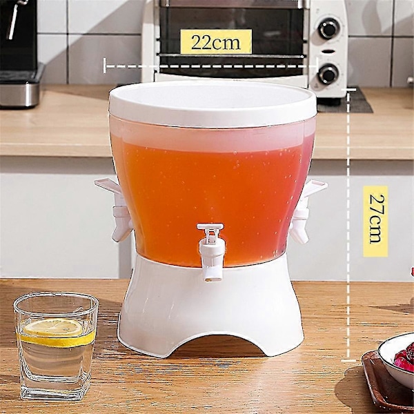 Køleskab Kold Kedel Med Hane Lemonade Flaske Drikkevarer Kold Vandflaske Beholder -GSL 5L kedel rund A