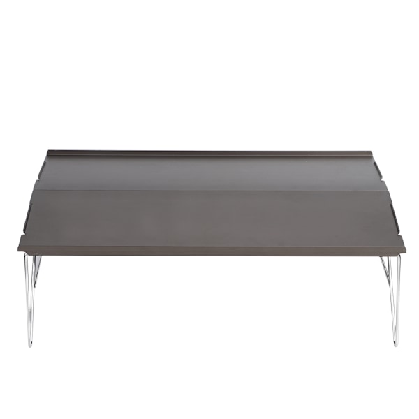 Bærbar udendørs vandreture foldbar aluminiumlegering enkelt grill picnic spisebord