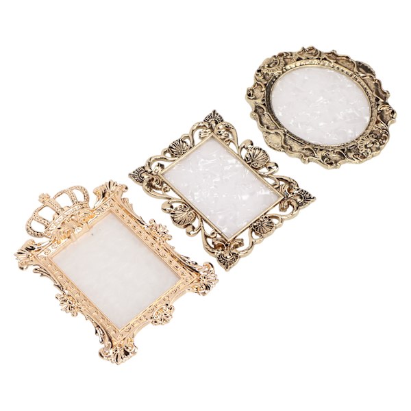 3st Nagelhartspalett Multi display Mixning Nagelfärgpalett för smink Guld Kopparfärg