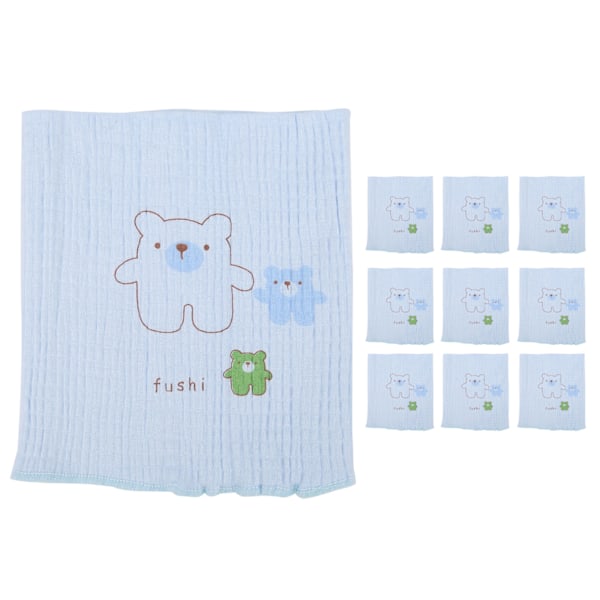 Toddler Abdominal Circumference Baby Double‑Layer Thickened Cotton High Elastic BeltBlue