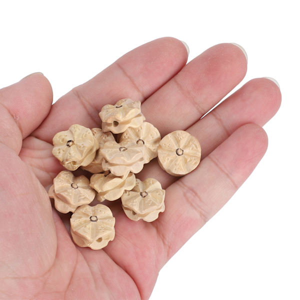 10 st trä smycken gör tillbehör buxbom trä carving DIY handgjorda tillbehör