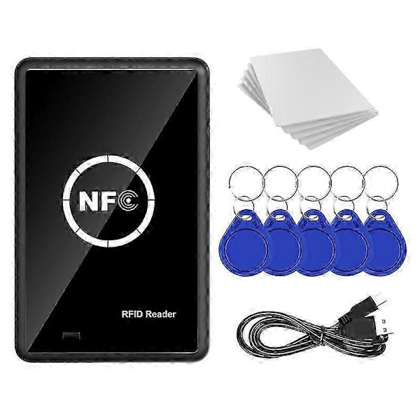 RFID NFC Kopiointilaite 13.56KHz Avaimenperä NFC Älykortinlukija Kirjoitin 13.56MHz Salattu Ohjelmoija USB UID T5577