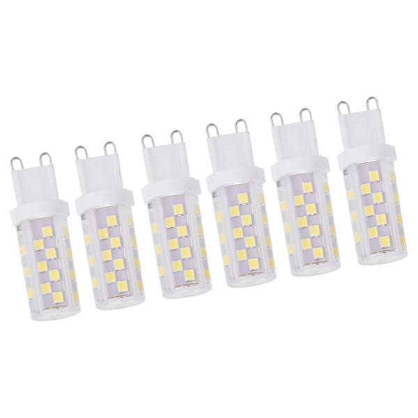 6 stk. 5W G9 46LED pære dæmpbar lysekrone loftlampe pærer til hjemmekontor restaurant 230V hvidt lys