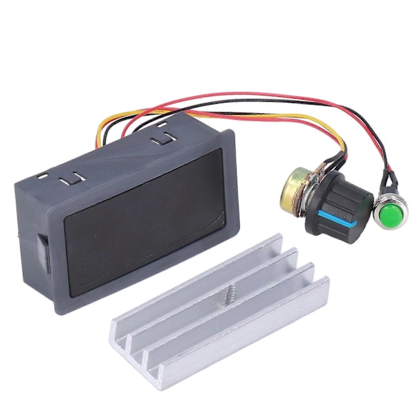 DC Motor Hastighetsregulator Digital Display PWM Steglös Hastighetskontrollbrytare med 0.56in LED