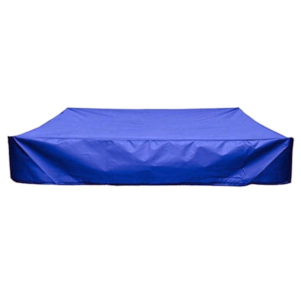 Vattentät dammsäker UV-skydd för leksakssandlåda, poolskydd, fyrkantigt, 180 cm x 180 cm, blå