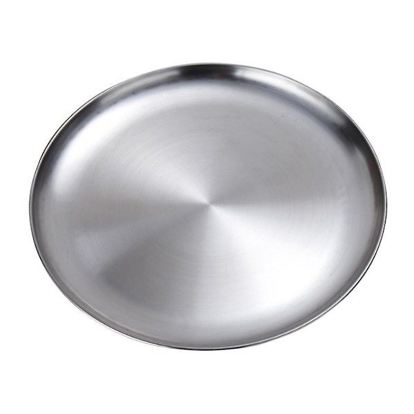3 x Tyk Bakke i Rustfrit Stål Frugtfad Grill Buffet Tallerken 23cm