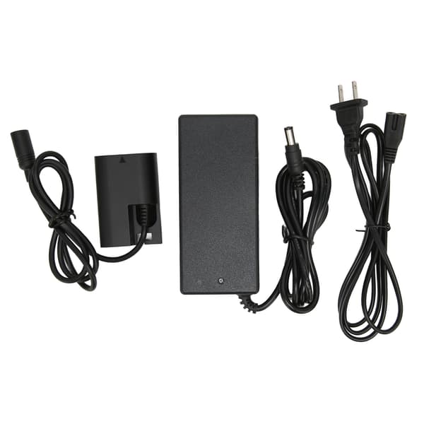 E6 DC-kopplingssats Säker Fullständig Avkodning Dummybatteri med Strömadapter för 80D 70D 5D4 5d3 60D 100‑240VUS-kontakt