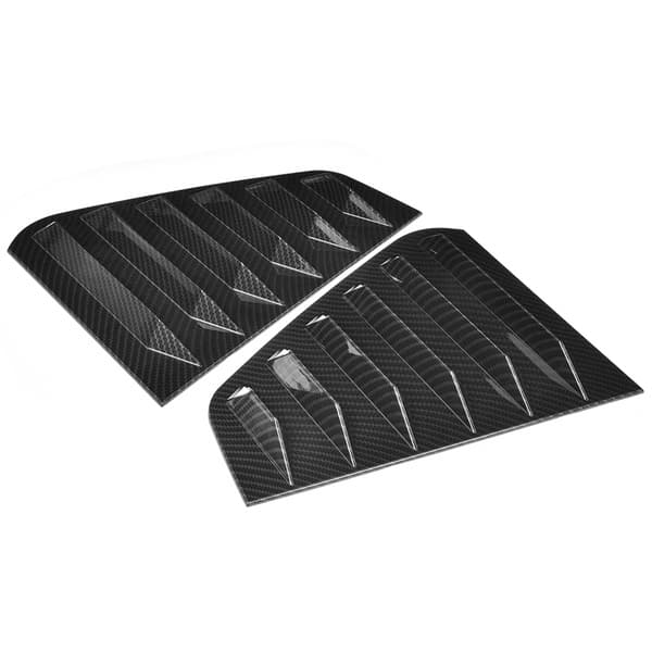 Par sidoventilationsfönster Scoop Louver Trim Bilmodifiering Passar för R Mk7/Mk7.5 2013-2020 Kolfiberstil