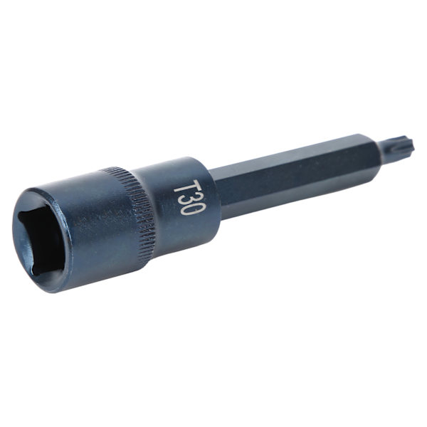 Socket Bit Star S2 Legert stål Elektrisk hurtignøkkelverktøy Maskinvare Blueing Blister 1/2X100XT30