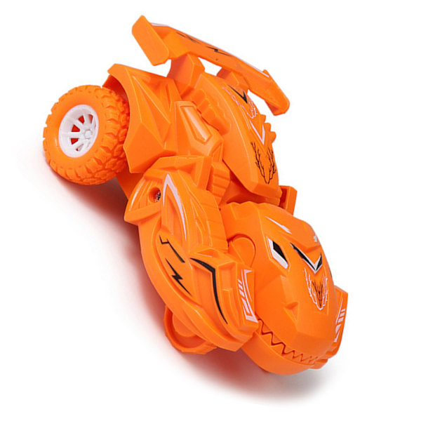 Dinosaurus Muuttuva Auto Realistinen Muodonmuutos Inertia Potkulauta Taaperoille Lapsille Lelulelu Oranssinen