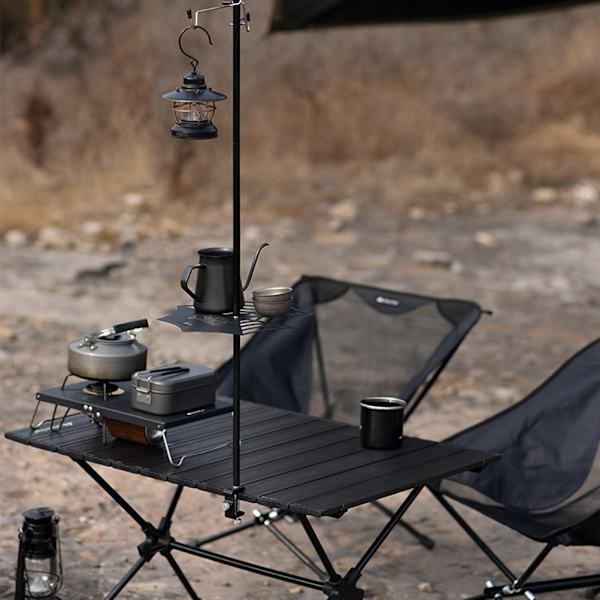 Lantern Stand Bakke Kompakt Mini Campingbord til Udendørs Rygsæk Camping Vandreture Strand Picnic