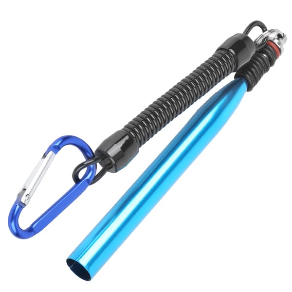 Vacky Rig Tool i Aluminium Legering med Blød Madorm Soft Bait Bindingsring med O-Gummi Ring Blå