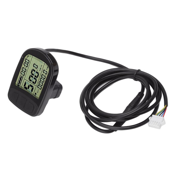 24V 36V 48V sähköpyörä skootteri vedenpitävä LCD-näyttömittaripaneeli kaapelilla pyörän muuntomittari KT:lle