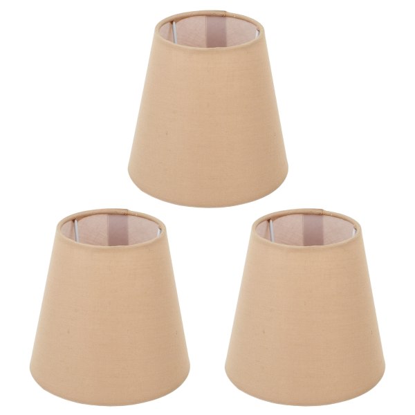 3 st tyglampskärmar innovativ E14 interventionsmodell modern tyglampskärm dammskydd för sovrum sängbord khaki