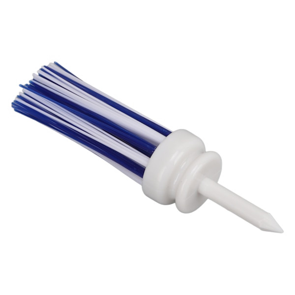 Golf Tees Plast Lång Boll Bas Låg Friktion Borste Stöd Tee för Lång Distans Träning(83mmVit och Blå )