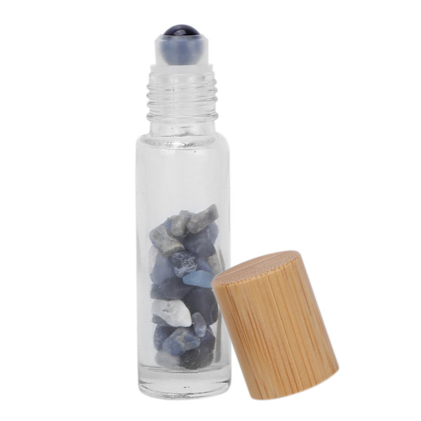 Eteriska oljeflaskor med naturstenar 10 ml parfymprov Roller Balls Eterisk oljeflaska