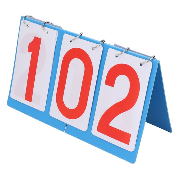 Bærbar 3-cifret Flip Scoreboard Multifunktionel Score Keeper til Volleyball Basketball Bordtennis