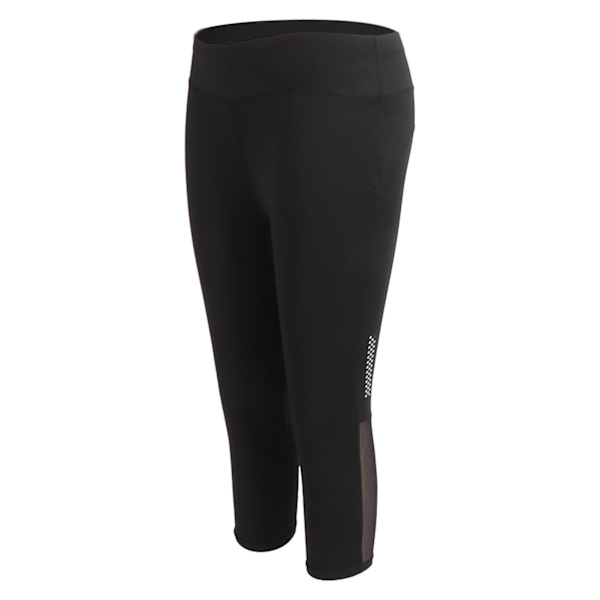 Sport Leggings Højtaljede Yogabukser Mavekontrol Træning Fitness Løbelegging til kvinder SortL