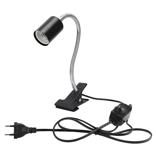 Justerbar krybdyrvarmelampestand med 360° rotation - EU-stik 220V