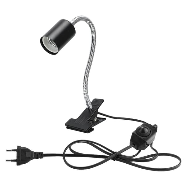 Justerbart varmelampestativ til reptiler med 360° rotation - EU-stik 220V