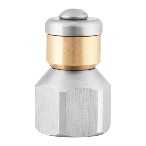 Rustfrit stål SS304 trykafløbsrensningsrør roterende dyse 3/8BSP hun