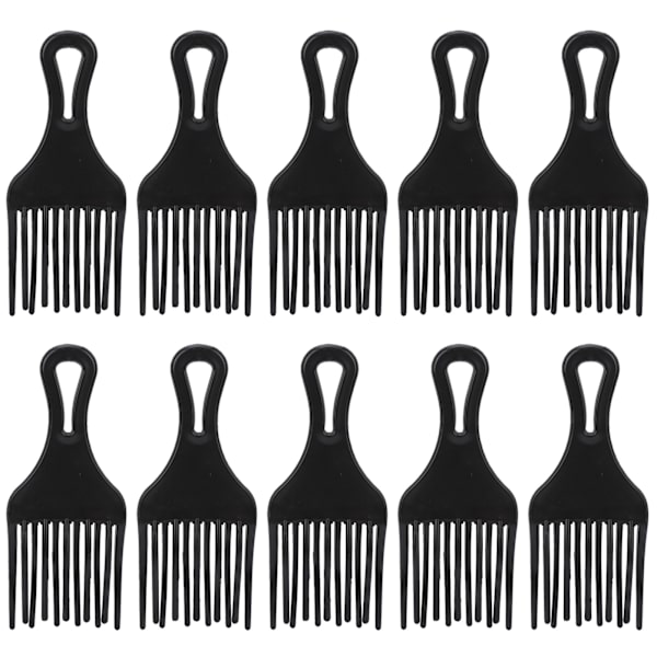 10 stk Hårplukkingskam Ergonomisk hudvennlig flerbruksplasthårløftingskam for salongstyling av hårklipp