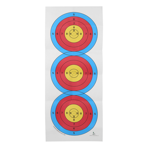 50 stk målpapir bueskydning papirskydningstilbehør til daglig kampbrug udendørs 60x25cm