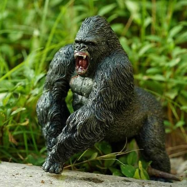 Realistisk chimpanse statue plastik dyre action figur håndmalet legetøjs statue model