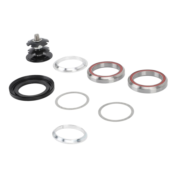 Sykkel Headset i aluminiumlegering med dobbel kulelager, fargeekte sykkelgaffelskålsett for 41,8 mm rette rørrammer