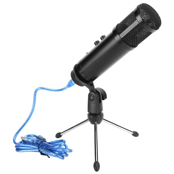 Professionell kapacitans USB-mikrofon inspelning Mini bärbar MIC-set Plug and Play