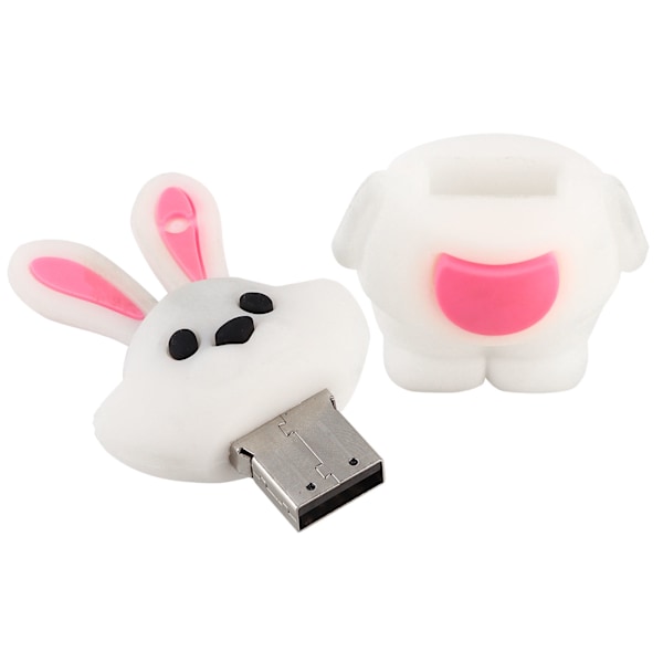 Cartoon USB-minne 2.0 Pendrive Kanin docka Bärbar minnespinne U-skiva Tillbehör 32 GB