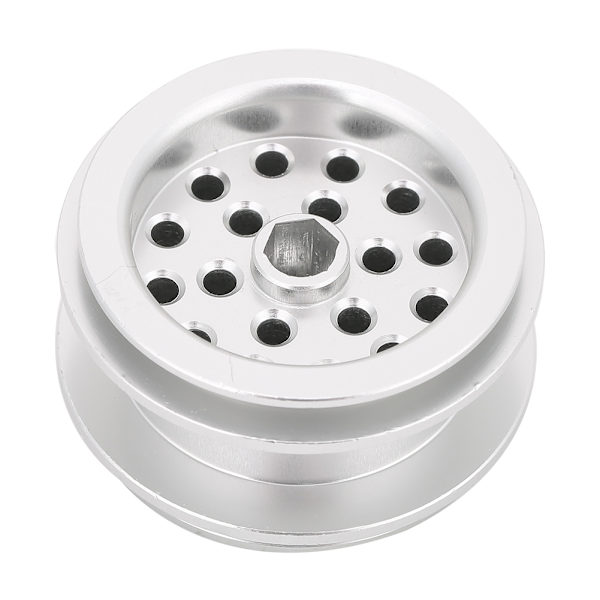 Metallfjärrkontrollleksaksbilhjulnavtillbehördelar passar för 1/16 RC-bilsilver 1 st