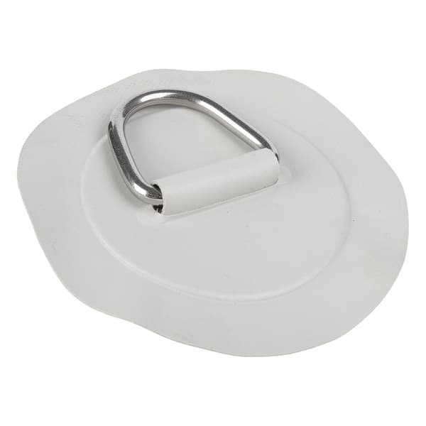 6in D-ring Pad Patch PVC Rustfritt Stål for Oppblåsbar Båt Flåte Kajakk Kano Surfebrett