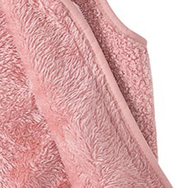 Barn Rosa Fleece Väst Pojkar Flickor Höst Vinter Mjuk Varm Dragkedja Upp Ärmlös Jacka Ytterkläder Med Fickor 130cm