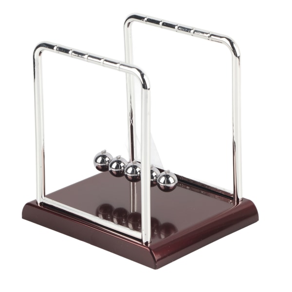 Kvadratisk Balance Pendulum Kuglelegetøj Hjemmekontor Skrivebord Bordpynt Gave (L)