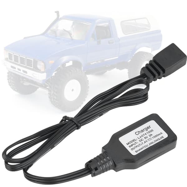 7.4V Lipo Batteri USB 5V Balanseladekabel for 9300-9304 1/18 RC Modellbil