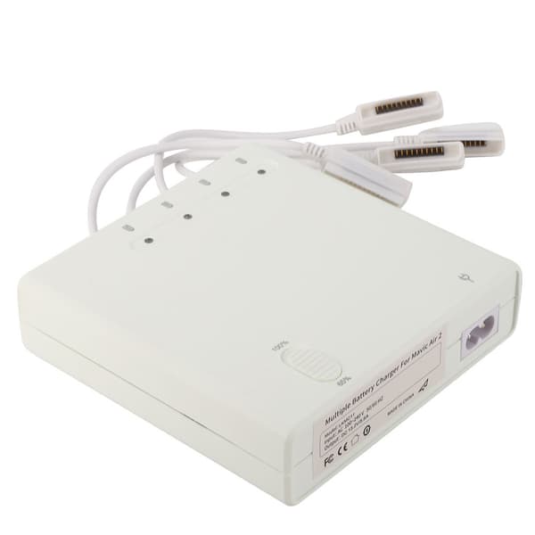 6-i-1 batteriladerhub hurtiglading dronelader passer til MAVIC 2 100-240VEU-plugg