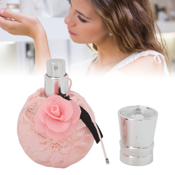 Kvinnelig parfyme Rose Duft Langvarig Rosa Lace Bottle Fin Mist Light Parfyme Spray