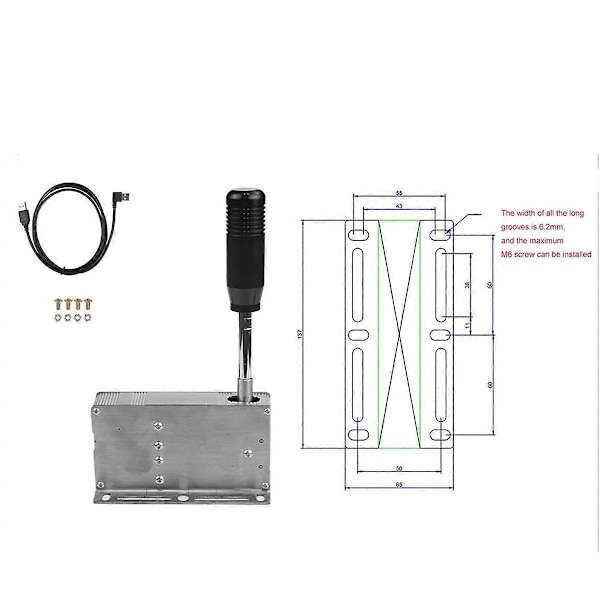 PC USB Racing Spill Sekvensiell Girspak H for G25