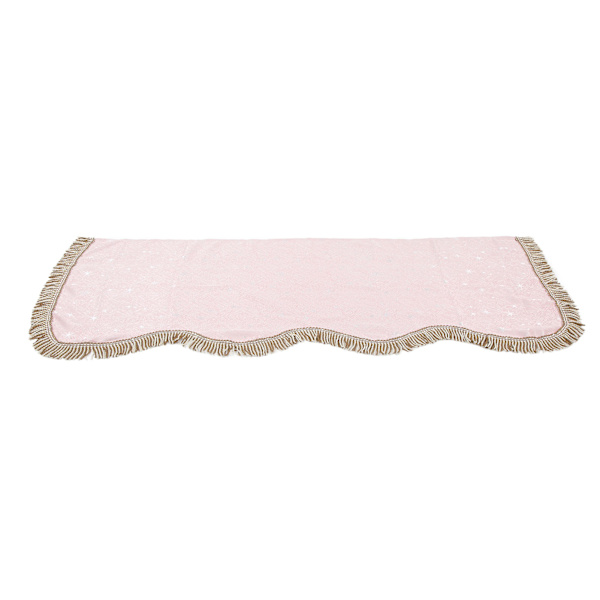 Støvsikker klud med 88 tangenter, gyldent fløjl Keyboard-beskyttende cover med kvastdekoration Pink