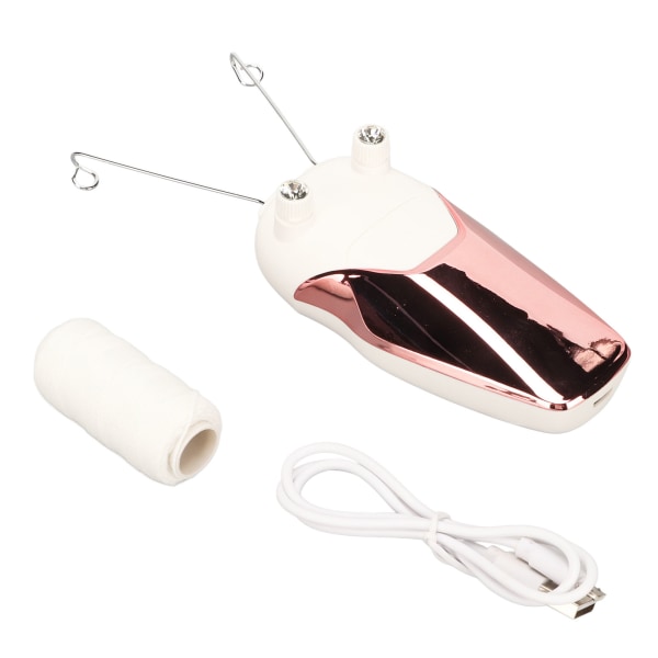 Langallinen sähköinen epilaattori LED-valo USB lataus monitoiminen sähköinen puuvillalanka-epilaattori vaaleanpunainen