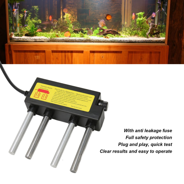 Vattenelektrolysator med läckagesäker säkring Plug and Play Vattenkvalitetselektrolysator för dricksbrunnsvatten 100‑240V EU-kontakt